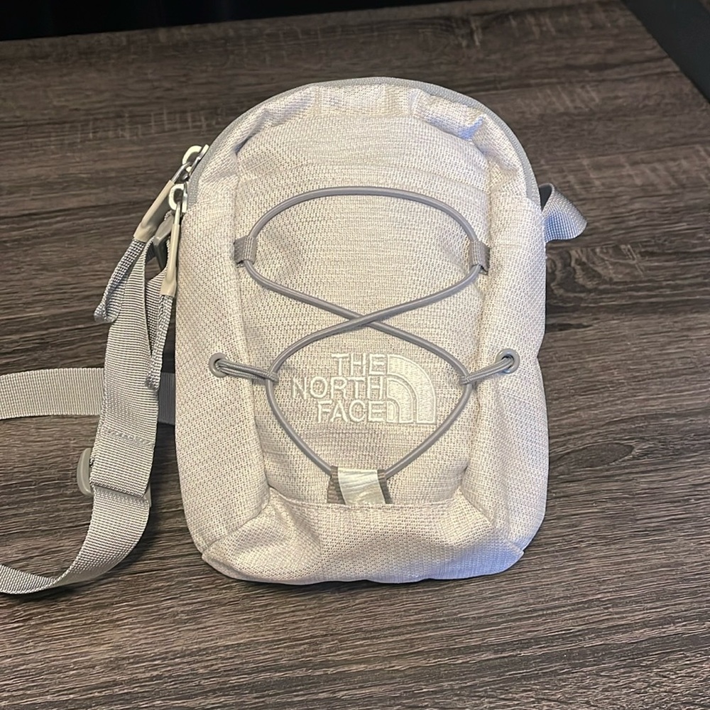 North Face Jester Crossbody Bag in White Metallic